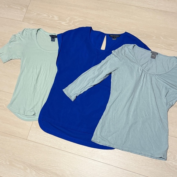 French Connection Women's Blue and Mint Tops - Picture 1 of 5